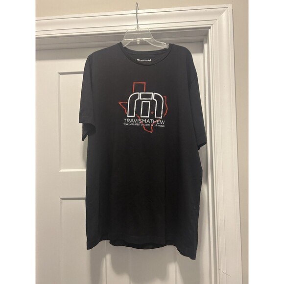 TRAVIS MATHEW TEXAS Greatest Country In The World T-SHIRT Size XXL Cotton Blend - Picture 1 of 3